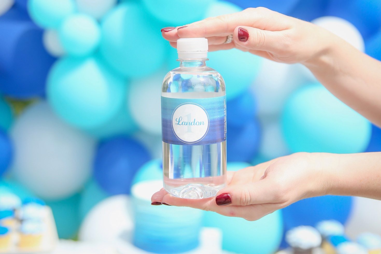 Full Color Clear Custom Bottled Water - 8 oz.